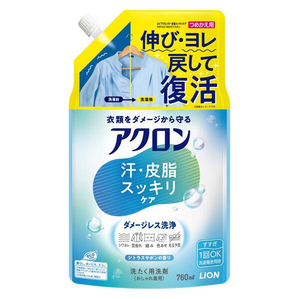 アクロン ナチュラルソープの香り 詰め替え 大容量 760ml 1個 洗濯洗剤 ライオン