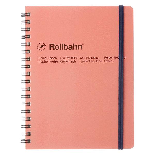 ロルバーン ポケット付メモ L B6相当 ライトピンク 5mm方眼 リングノート デルフォニックス（Rollbahn）
