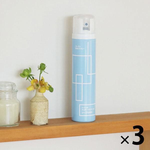 （セール）トイレのスッキーリエア プロ スーパー消臭スプレー 消臭芳香剤 ソープの香り 265ml 1セット（3本） アース製薬