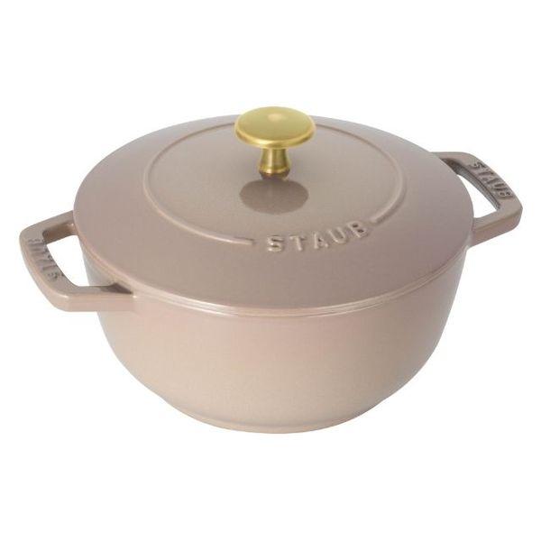 ストウブ Staub Wa-NABE M リネン ブラスノブ 18cm 1.66L IH・ガス兼用 1個 【日本正規販売品】