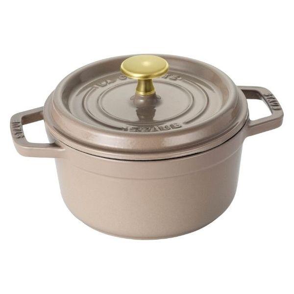 ストウブ Staub ピコ・ココット ラウンド リネン ブラスノブ 16cm 1.2L IH・ガス兼用 1個 【日本正規販売品】