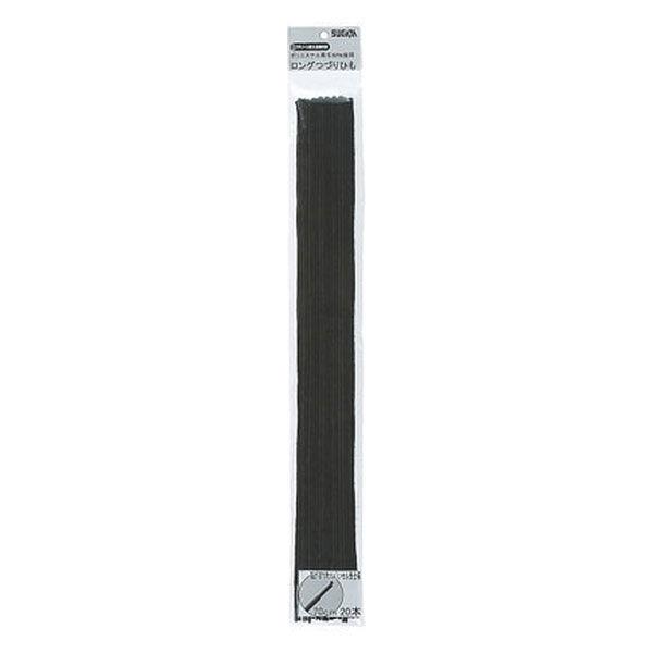 ハピラ ロングつづりひも セル先 70cm ポリエステル 黒 60本入
