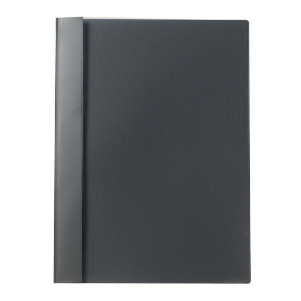 プラス　P.P.レポートファイル　A4　ダークグレー　10冊　FL-101RT　82001