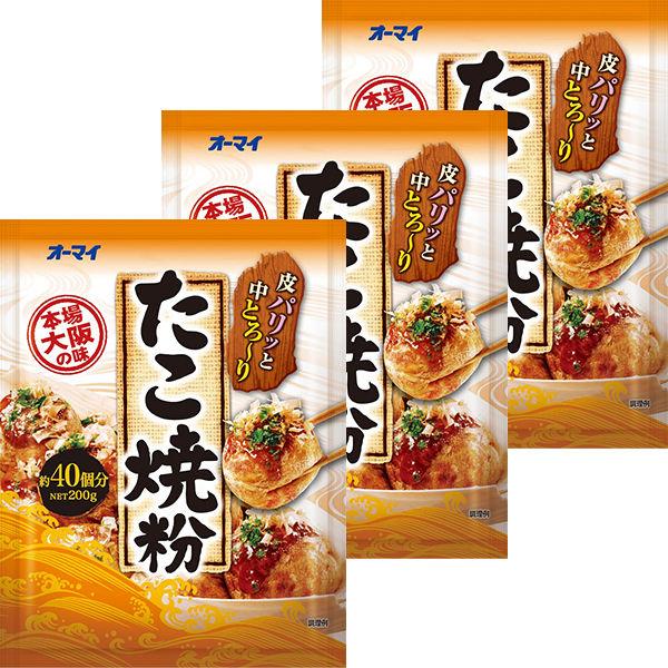 ニップン オーマイ たこ焼粉 200g 1セット（3個）