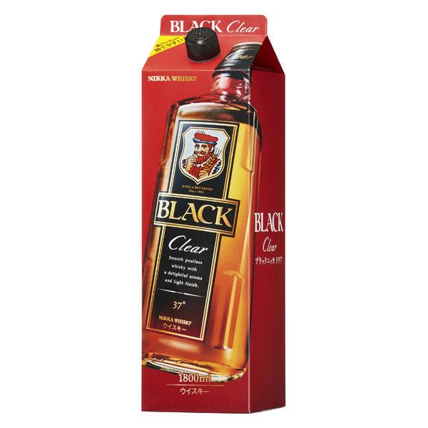 ブラックニッカクリア 紙パック 37度　1.8L 1800ml 1本　ニッカ　ウイスキー