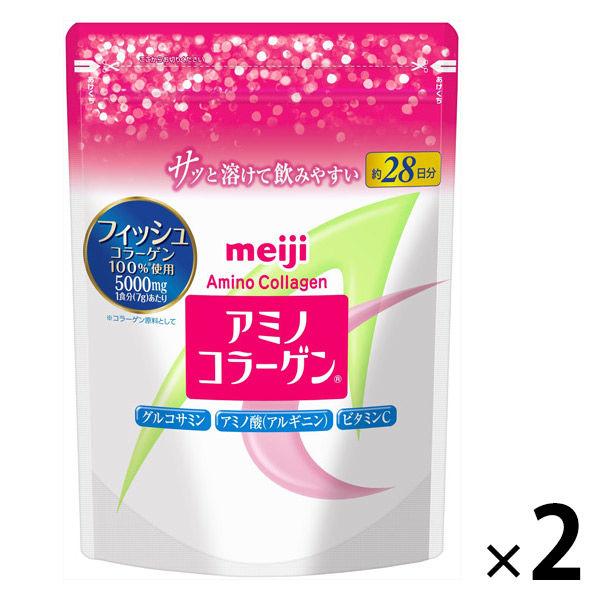 アミノコラーゲン（28日分） 1セット（1袋（196g）×2） フィッシュコラーゲン  明治