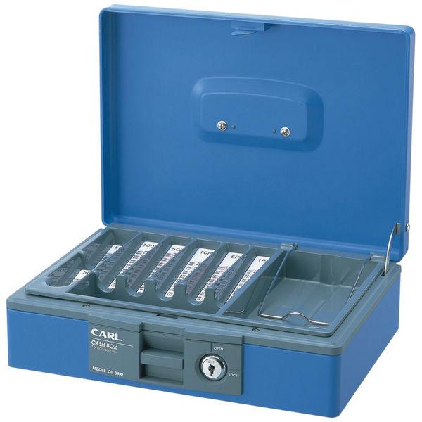 カール事務器 キャッシュボックス 青 CB-8400-B