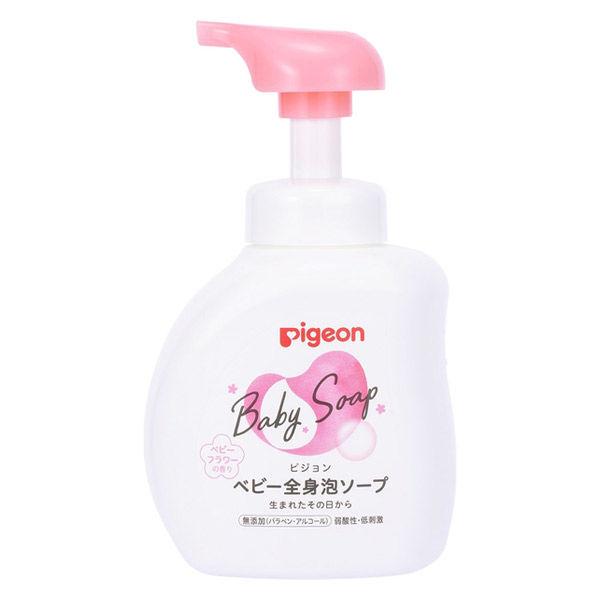 ピジョン ベビー全身泡ソープ ベビーフラワーの香り 本体 500ml（ベーシック） 赤ちゃん用 ボディソープ