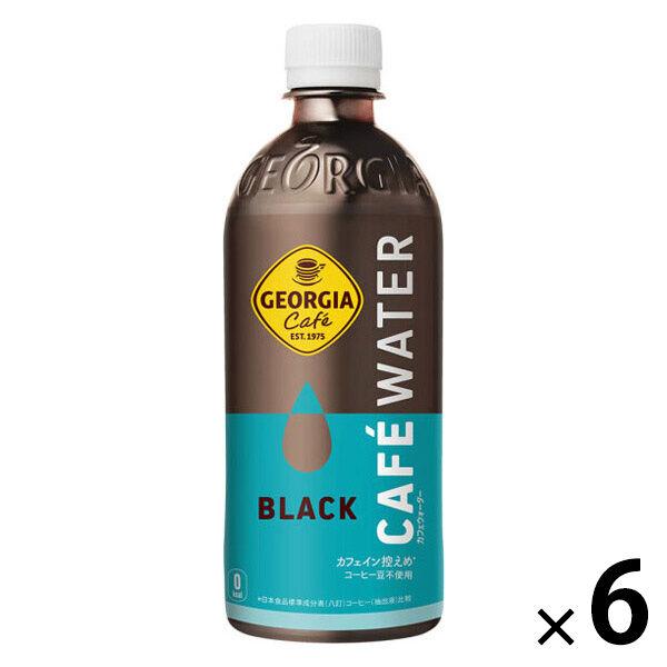 コカ・コーラ ジョージア カフェウォーターブラック 500ml 1セット(6本)