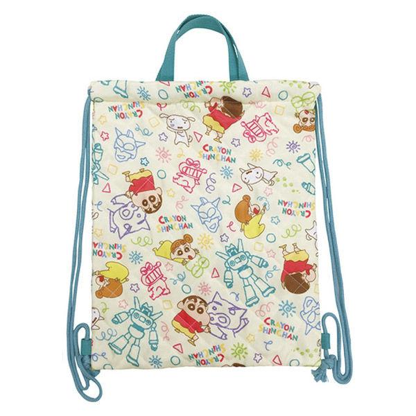 【アウトレット】アイプランニング クレヨンしんちゃん キルト加工 ナップサック らくがき N22340B 1個　リュック　バッグ　軽量