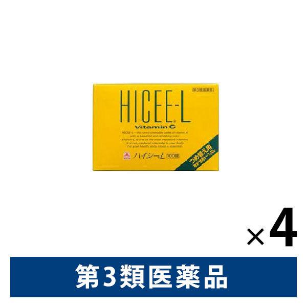 ハイシーL 100錠×4箱　ビタミン剤　しみ　そばかす　日やけ・かぶれ色素沈着の緩和　歯ぐき出血　アスコルビン酸ナトリウム配合【第3類医薬品】