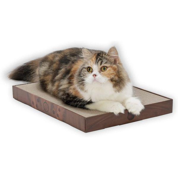 バリパッドワイドプラス ダークブラウン 爪とぎ 猫壱