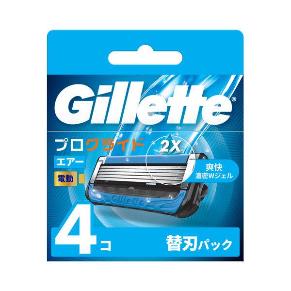 ジレット Gillette 髭剃り プログライド エアー 電動タイプ 替刃4個入 カミソリ 男性用 P＆G