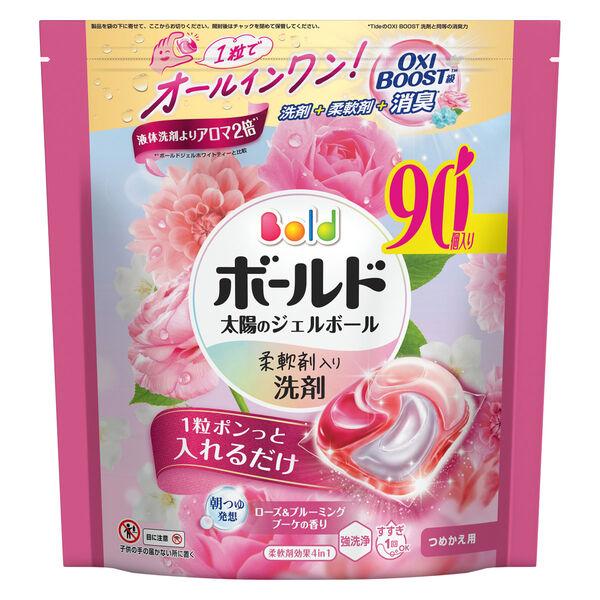 ボールド 洗濯洗剤 太陽のジェルボール 4 in 1 華やかおひさまとプレミアムブロッサムの香り 詰め替え テラジャンボ 1個（89粒入）P＆G