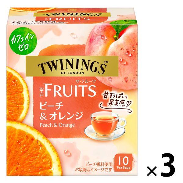 片岡物産 トワイニング ザ・フルーツ ピーチ＆オレンジ 10P 1セット【カフェインゼロ】