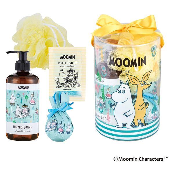 【ギフト】 ムーミンバスギフト 海のオーケストラ（ハンドソープ300mL、バスボム75g、バスソルト35g、バススポンジ各1） GPP