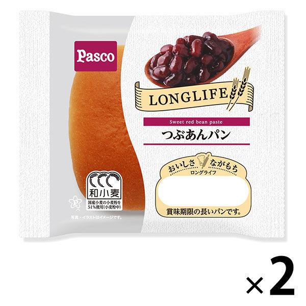 Pasco ロングライフパン つぶあんパン 1セット（2個入） パスコ