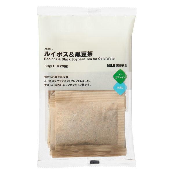無印良品 水出し ルイボス＆黒豆茶 ８０ｇ（１Ｌ用４ｇ×２０袋） 良品計画