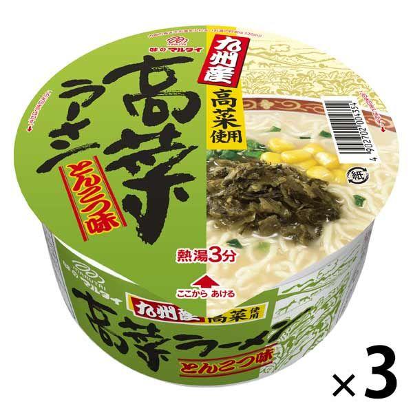 マルタイ 九州産高菜ラーメン とんこつ味 1セット（3個）
