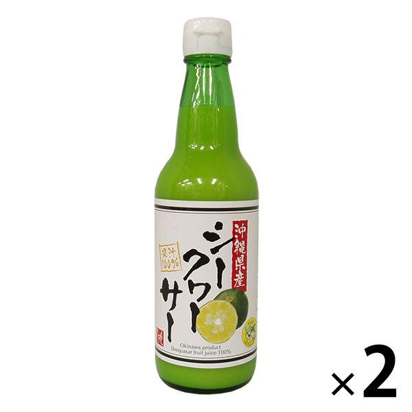 カルディコーヒーファーム もへじ 沖縄県産シークヮーサー 果汁100％ 360ml 1セット（2本）