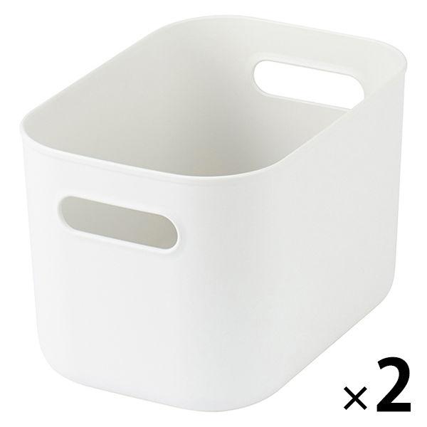無印良品 収納 やわらかポリエチレンケース ハーフ 中 約幅18×奥行25.5×高さ16cm 1セット（2個） 良品計画