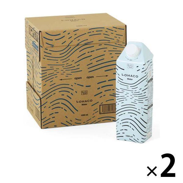 【水・ミネラルウォーター】【紙パック】LOHACO Water 1L 1セット（12本：6本入×2箱）（イチオシ） オリジナル