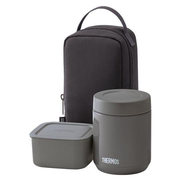 他サイト： サーモス 真空断熱スープランチセット 800ml ダークグレー JEE-800 DGY 1個の商品画像