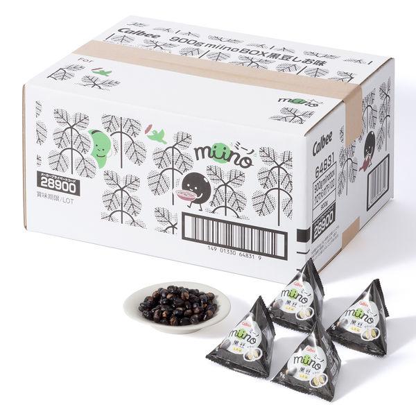 個包装 miino（ミーノ）BOX 黒豆しお味 三角パック 900g 1箱 カルビー