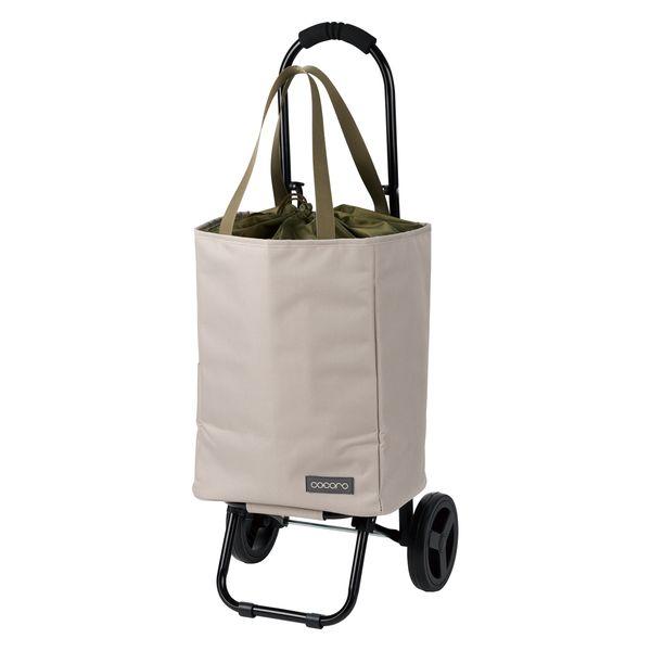 レップ ショッピングカート トートカート 保冷保温 22L ベージュ 1個 キャリーカート1WAY  買い物 荷物運び 便利 COCORO