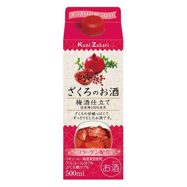 （セール）國盛 ざくろのお酒 梅酒仕立て パック　500ml 1本 中埜酒造　リキュール