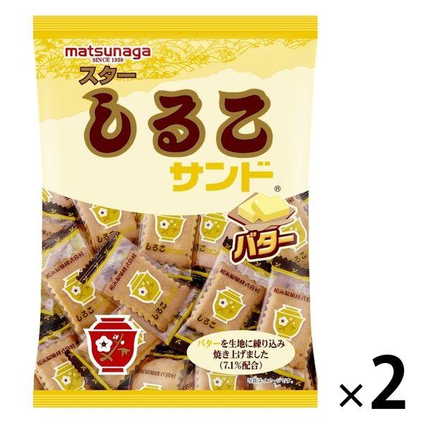スターしるこサンドバター85g 2袋 クッキービスケット 和菓子