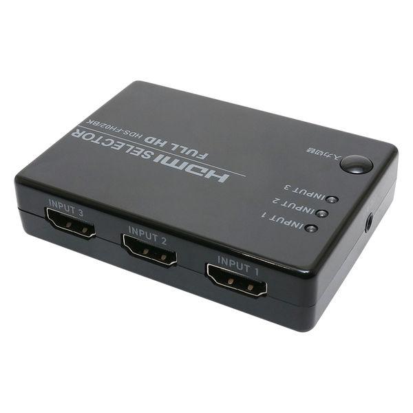 �i�J�o���V HDMI�Z���N�^ �t��HD�Ή� �����R���t HDS-FH02/BK 1�� ���i�摜