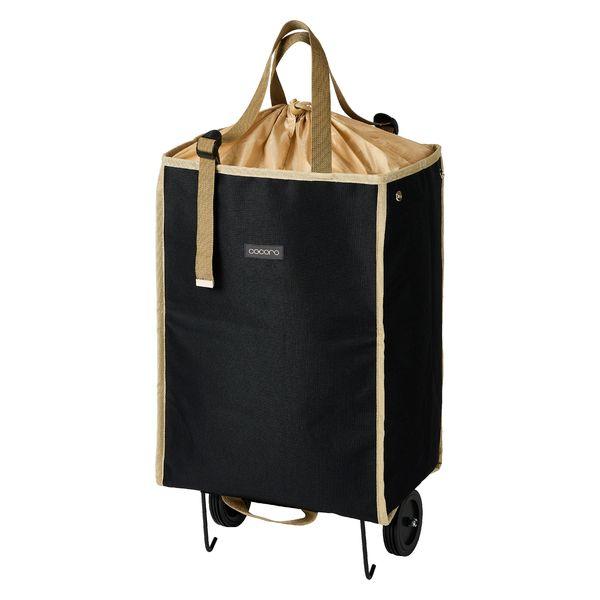 レップ ショッピングカート ハンディトートカート 保冷保温 折り畳み式 30L ブラック 542507 1個