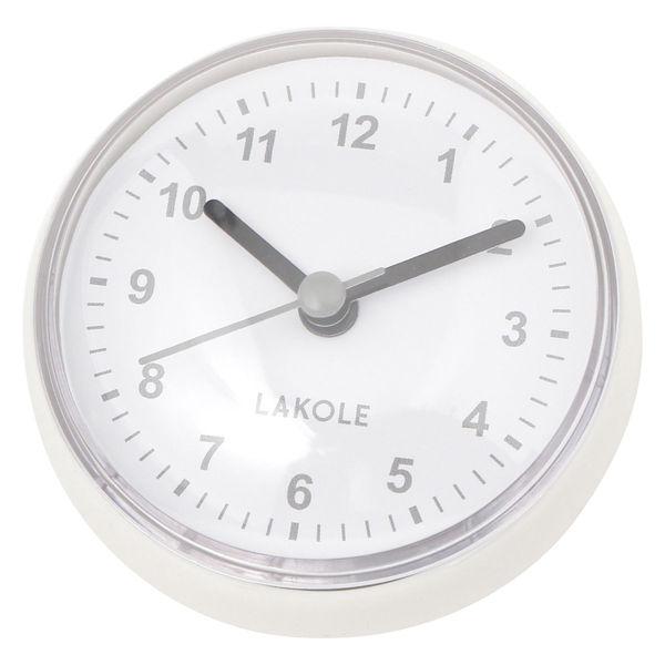 防滴時計 ホワイト LAKOLE/ラコレ