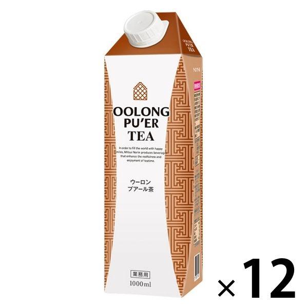 三井農林 ホワイトノーブル ウーロンプアール茶 1L 1セット（12本）