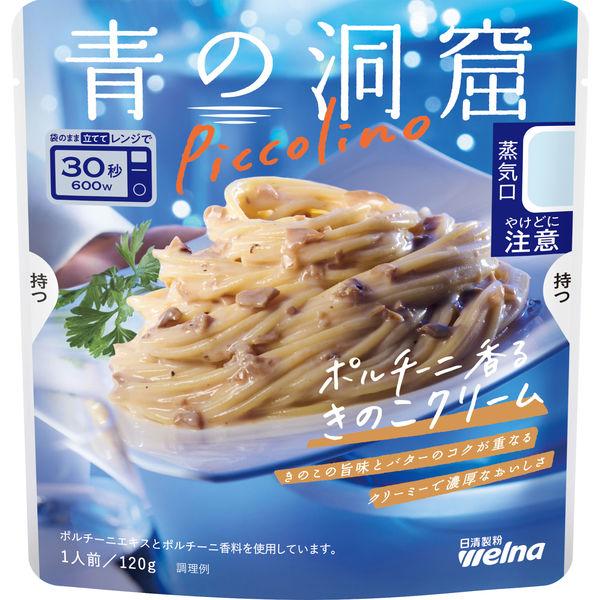 青の洞窟 ピッコリーノ ポルチーニ香るきのこクリーム パスタソース 1袋（120g） 日清製粉ウェルナ