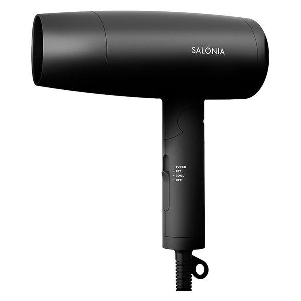 他サイト： SALONIA(サロニア)スピーディーイオンドライヤー ブラック 大風量 速乾 軽量 ヘアドライヤーの商品画像