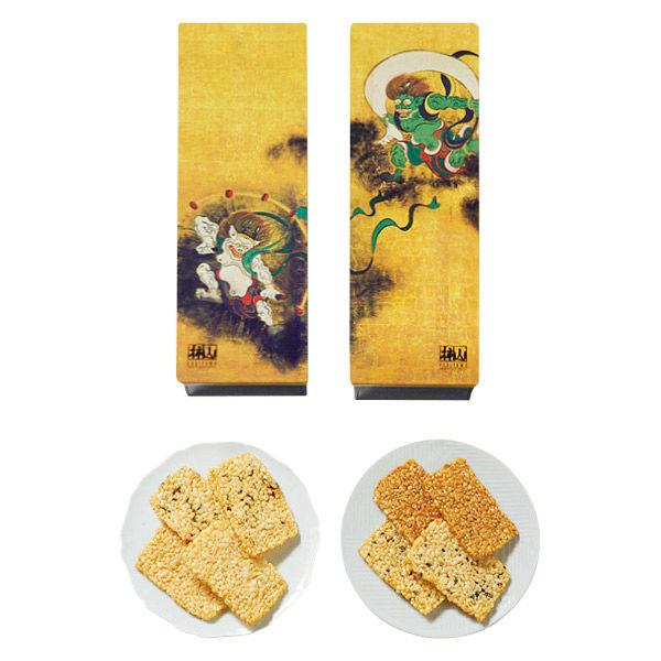 三越伊勢丹〈赤坂柿山〉東京国立博物館ギフト 赤坂あわせ風神・雷神 1箱 三越の紙袋付き 手土産ギフト 和菓子