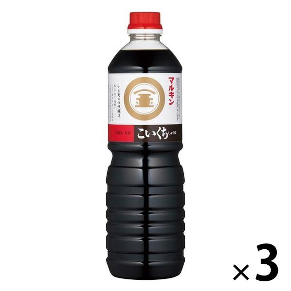 盛田 マルキン こいくちしょうゆ 1L 3本