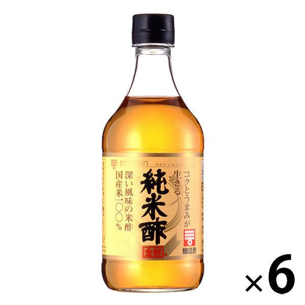 ミツカン 純米酢 金封 500ml 6本 国産米100％ 米酢 食酢