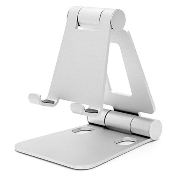 アーキサイト スマホスタンド 折りたたみ小型/〜5インチまで対応/mini DOUBLE SWING/シルバー AS-MWBM-SL 1個