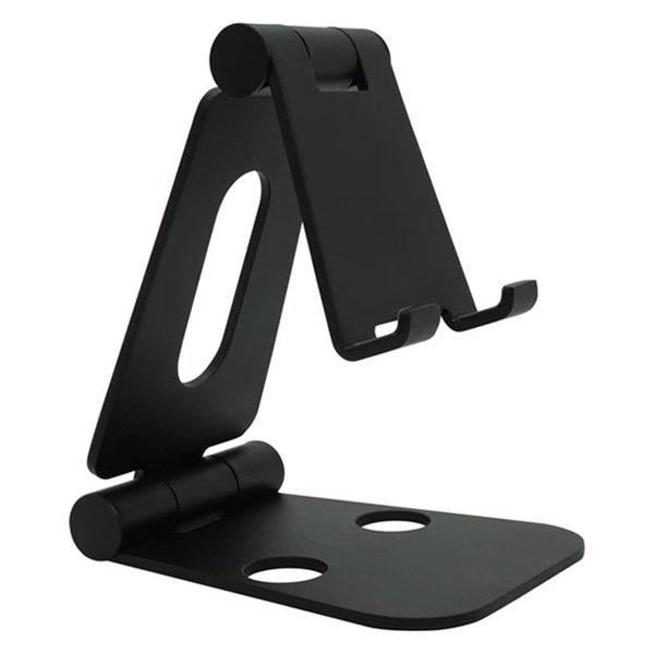 アーキサイト スマホスタンド 折りたたみ/〜10インチまで対応/DOUBLE SWING-STAND/ブラック AS-WSBM-BK 1個