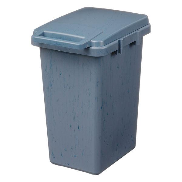 リス 対馬海洋プラスチック約10%配合 連結ワンハンドペール 47L(45Lゴミ袋対応）ゴミ箱 オーシャンブルー 1個（寄付金付き） オリジナル