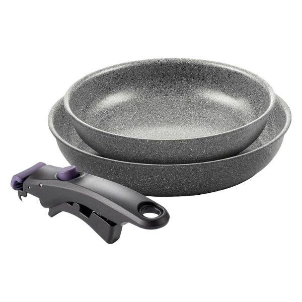 ツヴィリングJ.A.ヘンケルスジャパン バッラリーニ　ヴィンチ フライパン 3Pセット （24cm＋28cm＋専用取っ手 1セット