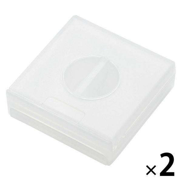 無印良品 ポリプロピレン スマホスタンド付ケーブル収納 角型 1セット（1個×2） 良品計画