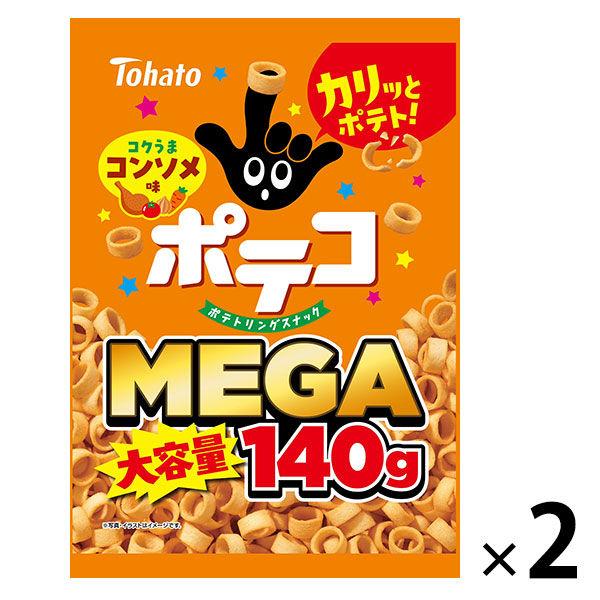 MEGA大容量ポテコ コンソメ味 2袋 東ハト スナック菓子 おつまみ おやつ