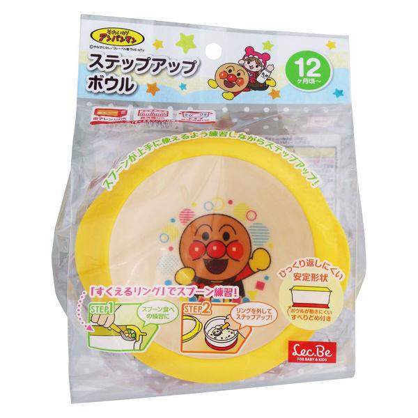 ＡＮステップアップボウル アンパンマン すくえるリングでスプーン練習 安定形状 電子レンジ・食洗機・煮沸消毒OK 1個 レック