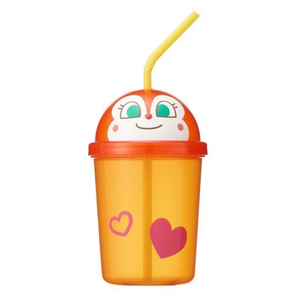 ＡＮダイカットストローカップドキンちゃん 300ml 飲んだ量がわかる目盛り付 市販のストローが使える 1個 レック