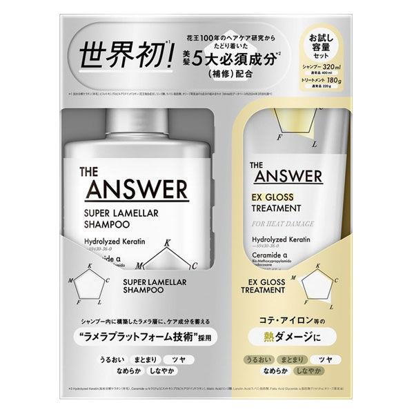 数量限定 THE ANSWER（ジアンサー） シャンプー＆EXグロウトリートメント HEAT ヒート 限定セット 花王