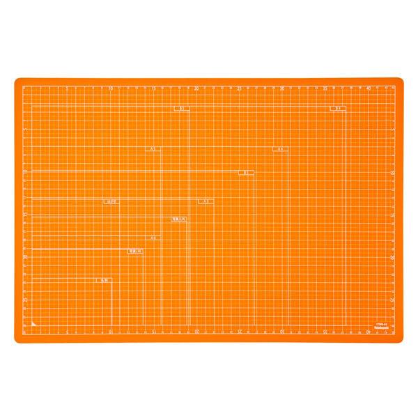 ナカバヤシ 折りたたみカッティングマットA3 オレンジ CTMO-A3OR 1個